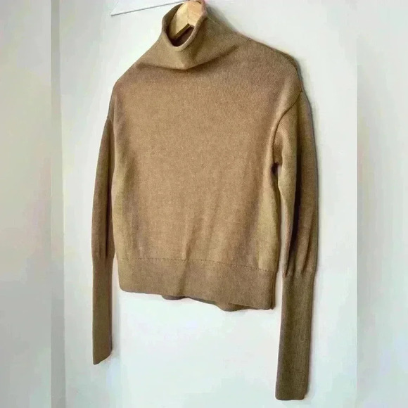 Wilfred Aritzia Womens Biege Cyprie Capsule Wardrobe Timeless  Wool Sweater XS - Picture 4 of 13